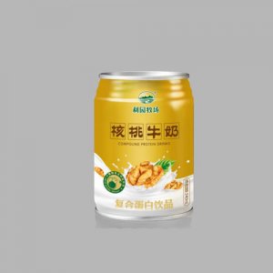 利園牧場(chǎng)乳業(yè)鐵罐核桃牛奶飲品