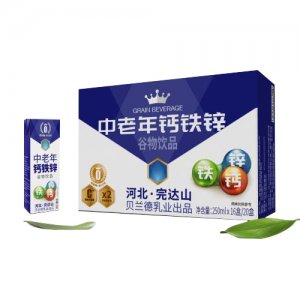 完達山貝蘭德中老年鈣鐵鋅谷物飲品標箱