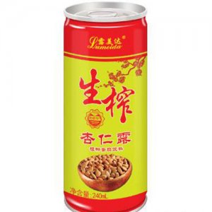 露美達生榨杏仁露金罐240ml飲品