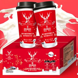 鹿角巷意式蜜豆奶酪紅茶奶茶固體沖調(diào)飲料123gx20杯