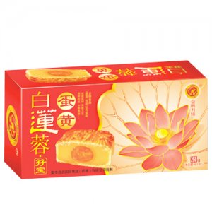 金鵬孖寶蛋黃白蓮蓉月餅250克X40盒裝
