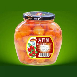 味品果園糖水山楂罐頭888g