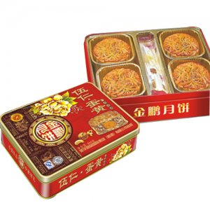 金鵬伍仁蛋黃月餅500克X12盒