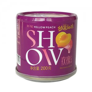 華泉玫瑰黃桃紫罐200g
