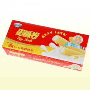 達(dá)倫蛋酥卷香濃牛奶味108g