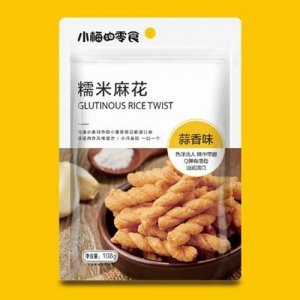 小梅的零食糯米麻花蒜香味
