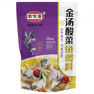 豐味居金湯酸菜魚調(diào)料350g