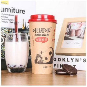 咔喏咔紅豆奶茶