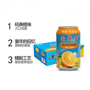 體寶藍(lán)都果優(yōu)多橙味氣泡飲料320mlx6罐x4包