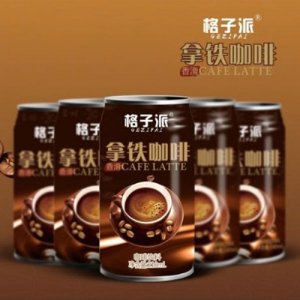 格子派拿鐵咖啡210ml