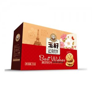 樂爺五籽運(yùn)財餅黑芝麻味216g