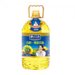 醇U工坊壓榨一級(jí)葵花油5L