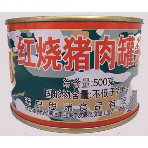 賓太牌迷彩紅燒豬肉罐頭500g