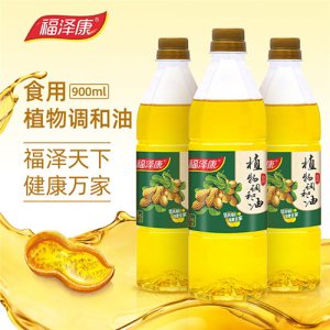 福澤康壓榨花生調(diào)和油900ML
