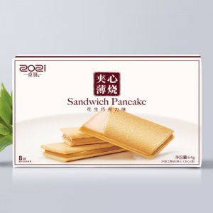 卓滋夾心薄燒（花生巧克力味）