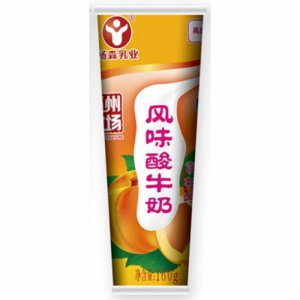 楊森乳業(yè)風味酸奶黃桃