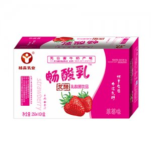 楊森乳業(yè)暢酸乳草莓箱