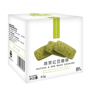 卓滋抹茶紅豆曲奇（62g）