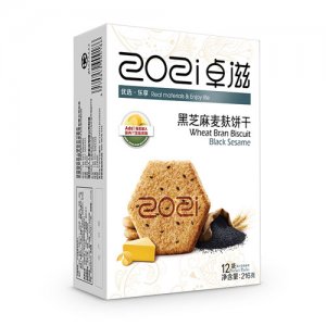 卓滋黑芝麻麥麩餅干
