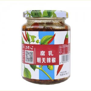老實(shí)人腐乳 朝天辣椒 260g