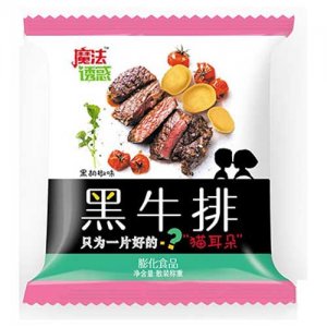 魔法誘惑黑牛排黑胡椒味膨化食品貓耳朵