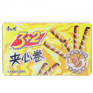 康師傅3+2夾心卷奶咖55g