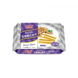 嘉士利花生味花卷威化餅干180g