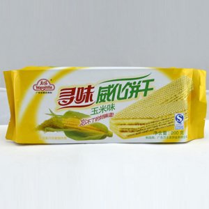 萬士發(fā)威化餅干玉米味200g