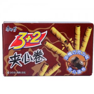 康師傅3+2夾心卷濃情巧克力55g
