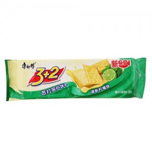 康師傅3+2蘇打夾心餅干清新檸檬味125g