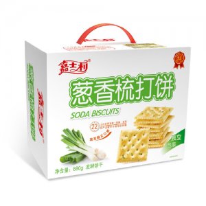 嘉仕利蔥香味梳打餅乾680g