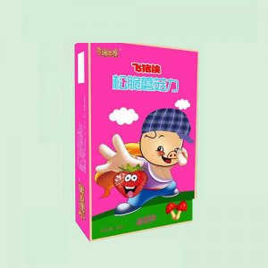 卡通世界飛豬俠松脆蘑菇力草莓味