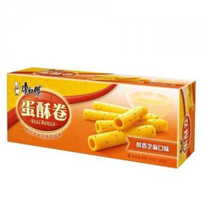 康師傅蛋酥卷醇香芝麻口味106g