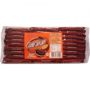 奧多多夾心餅巧克力味夾心餅338g袋裝