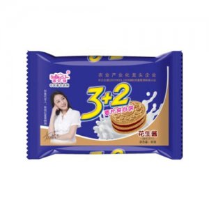 迪億佳3+2麥片夾心餅花生醬