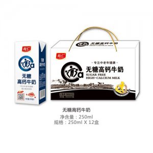 有仁無糖高鈣牛奶12盒