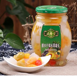 興隆堡什錦罐頭-880g