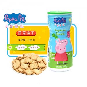 億智瓶裝餅干蔬菜100克