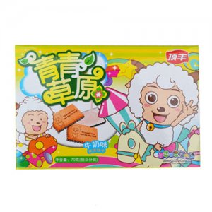 頂豐喜洋洋青青草原牛奶味70g餅干