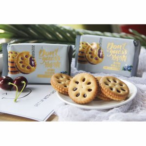 金峰別猜藍(lán)莓夾心餅干