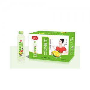 錦業(yè)檸檬蘇打果味飲料400ml×24瓶
