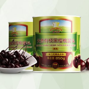 棒師傅天然有枝黑櫻桃罐頭