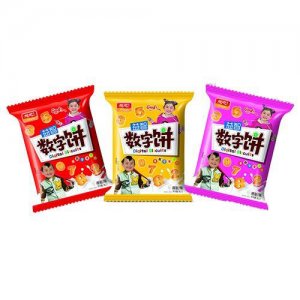 想吧益智數(shù)字餅干牛奶味散稱
