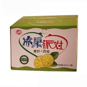 酷e百冰果派對(duì)清寧+西柚混合果味汽水