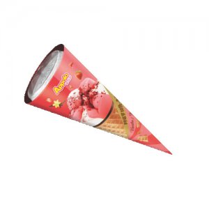 阿波羅甜筒（雙色）-香草味+草莓味