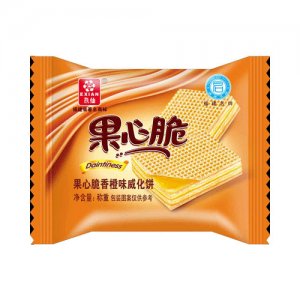 奇客片果心脆香橙威化餅干