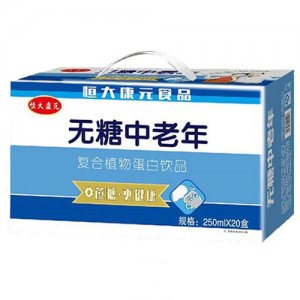 恒大康元無糖中老年蛋白飲品