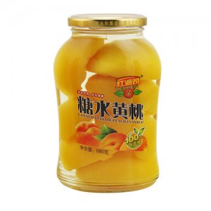 紅派司黃桃罐頭680克