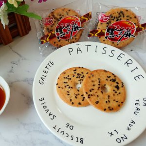 歐也黑芝麻酥性餅干