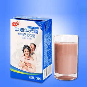 三劍客中老年無糖牛奶